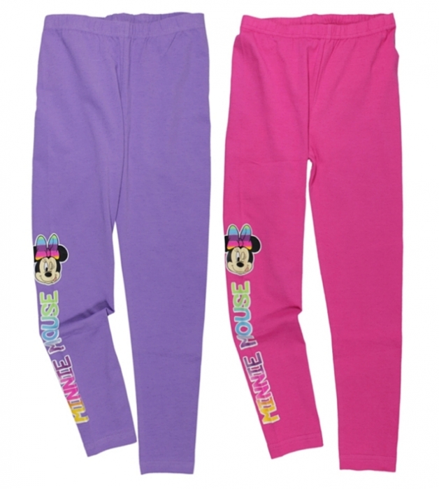 DÍVČÍ LEGÍNY DISNEY MINNIE MOUSE fialové 104