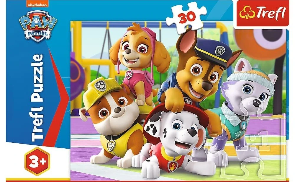 Puzzle Tlapková patrola vždy včas 30 dílků
