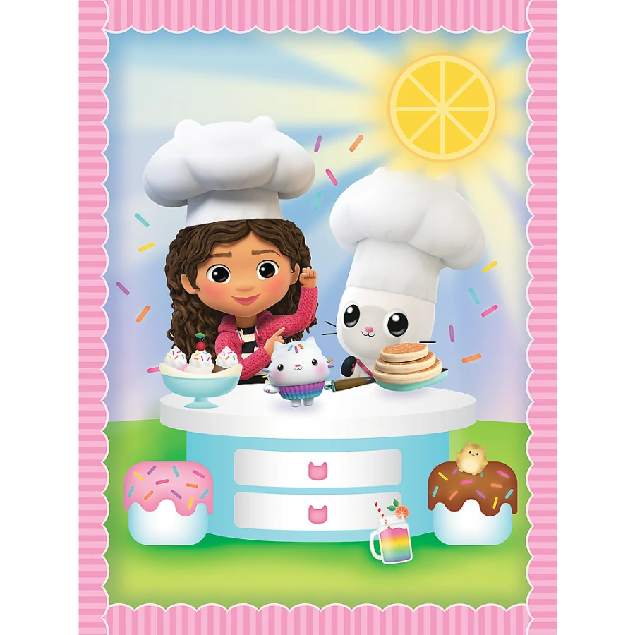 Puzzle 2 v 1 a pexeso Gabby´s Dollhouse s kočičími kamarády