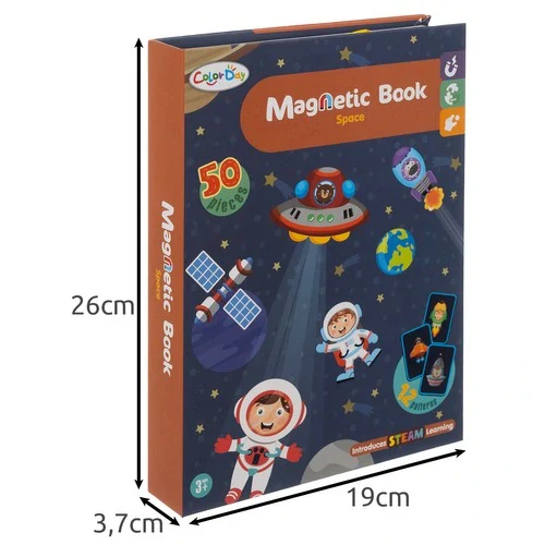 Kruzzel magnetické puzzle v knize vesmír