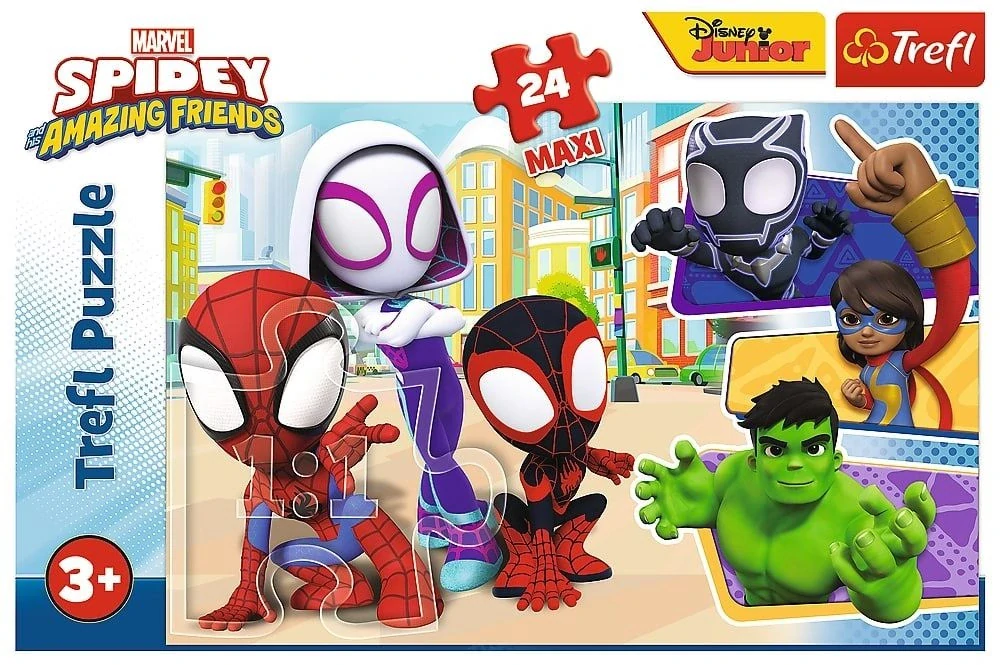 Puzzle maxi Spidey a jeho úžasní přátelé 24 dílků