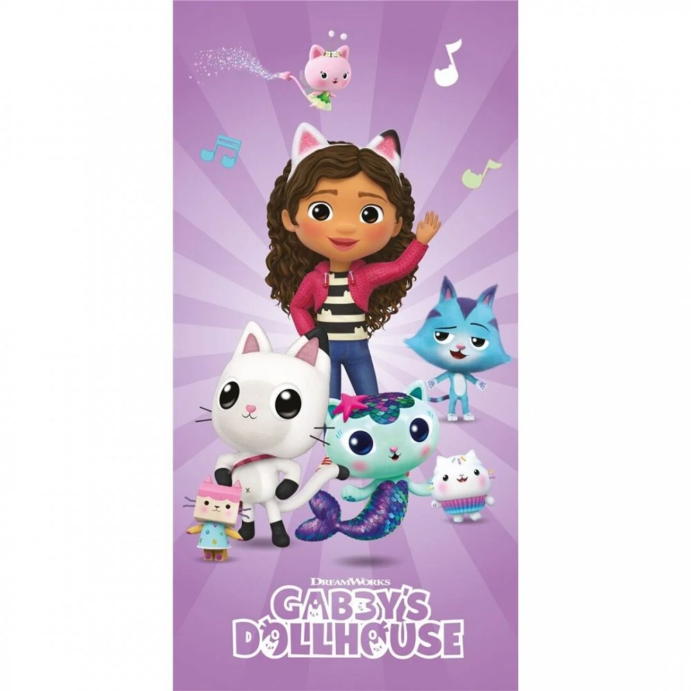 Plážová osuška Gabby´s Dollhouse
