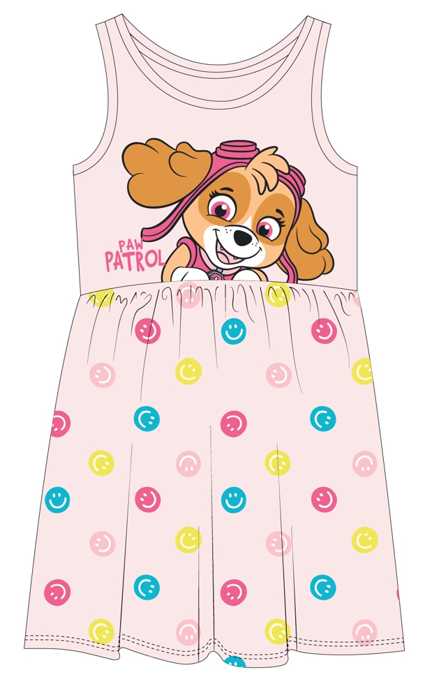 Dívčí šaty Paw Patrol Skye růžové