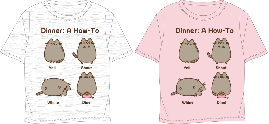 Dívčí tričko Pusheen šedé 134/140