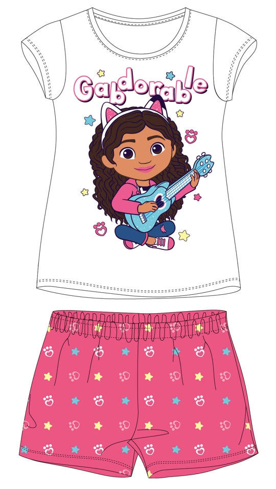 Dívčí letní pyžamo Gabby´s Dollhouse růžové 104