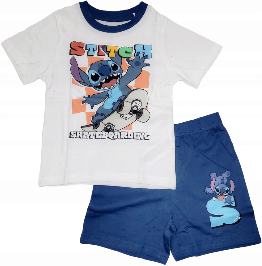 Chlapecké letní pyžamo Stitch modré