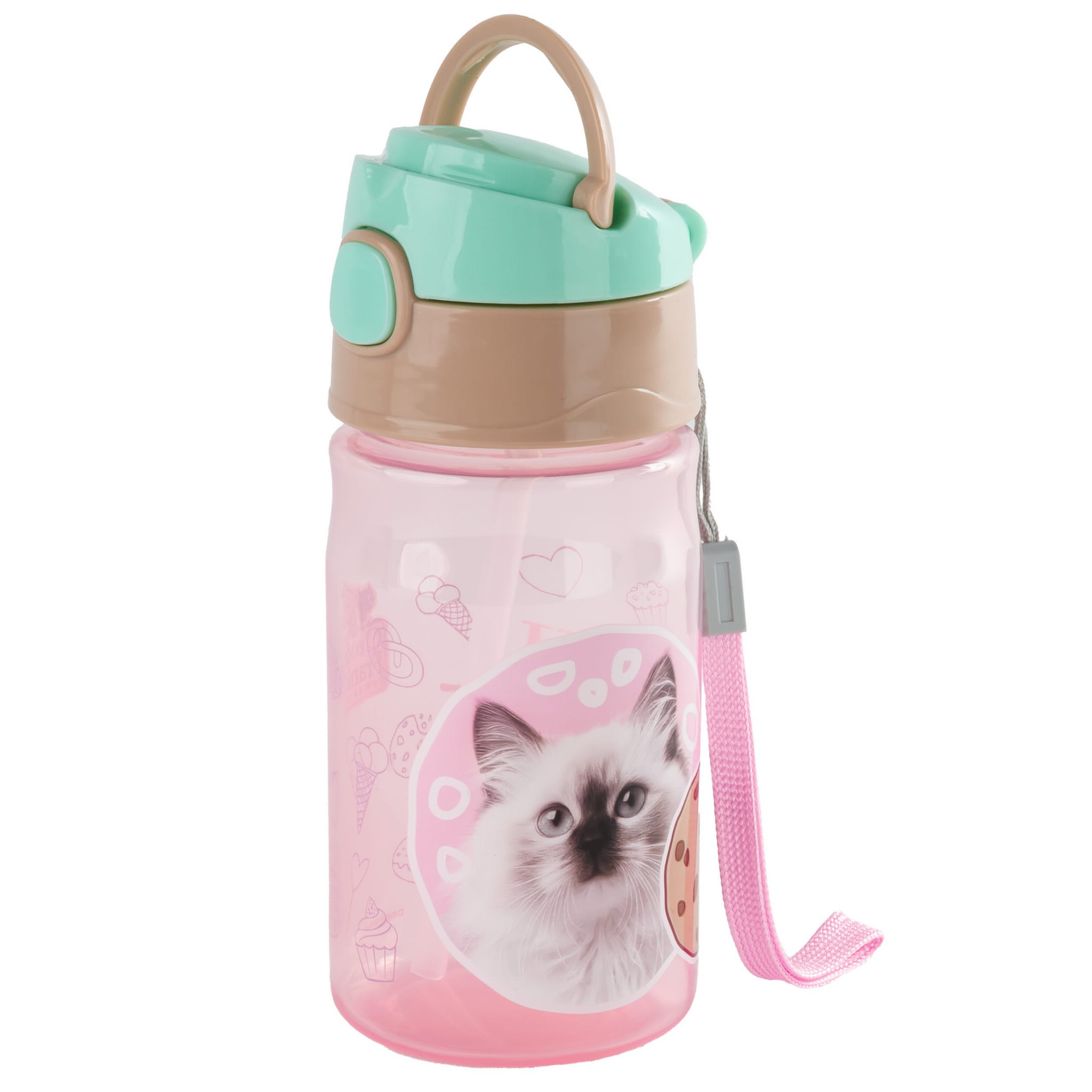 Láhev na pití premium Cleo a Frank kočka 330ml