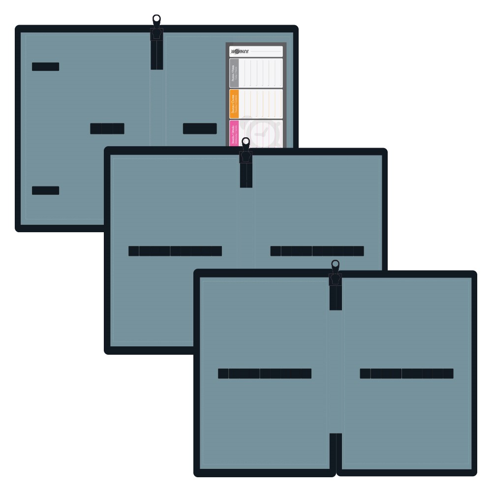 Školní třípatrový penál bez výbavy Football