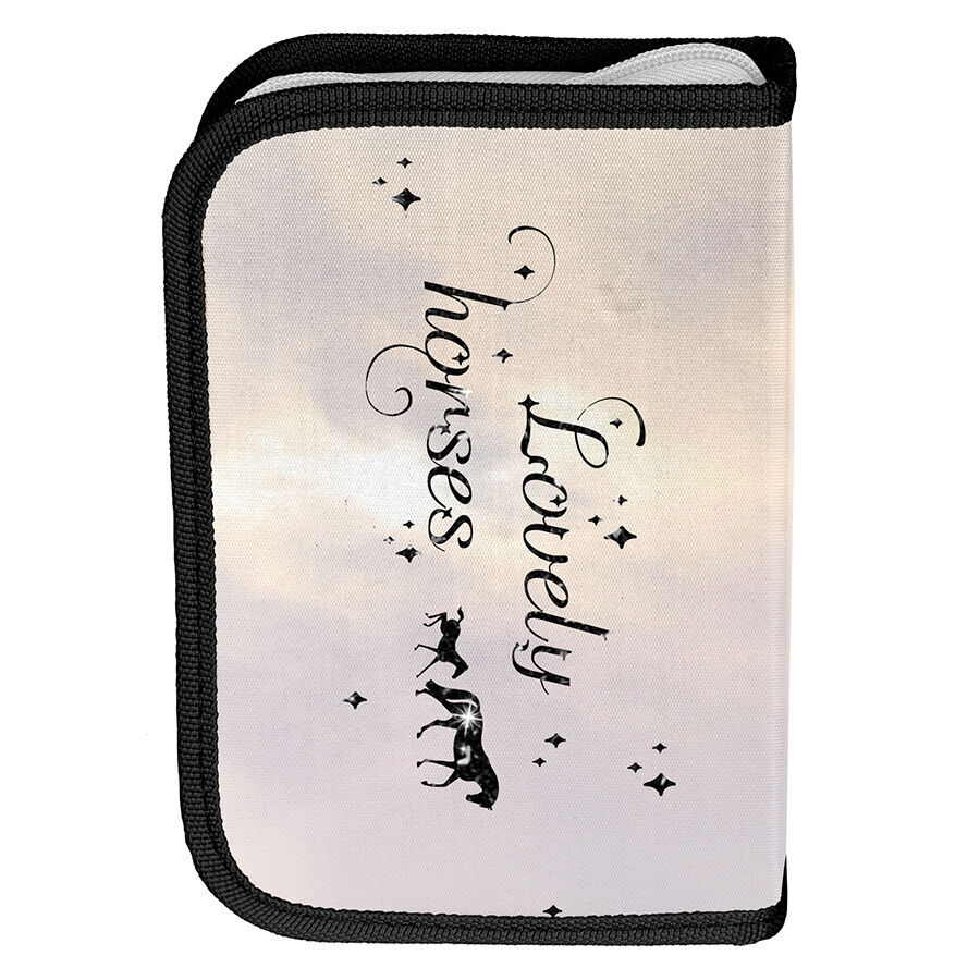 Paso školní jednopatrový penál plně vybavený koně Lovely Horses