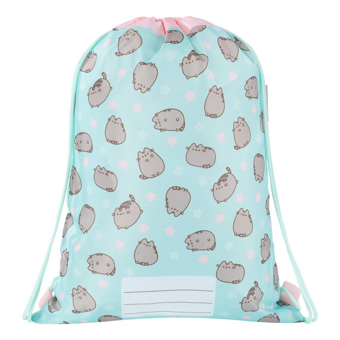Sáček na přezůvky, tělocvik Pusheen Mint
