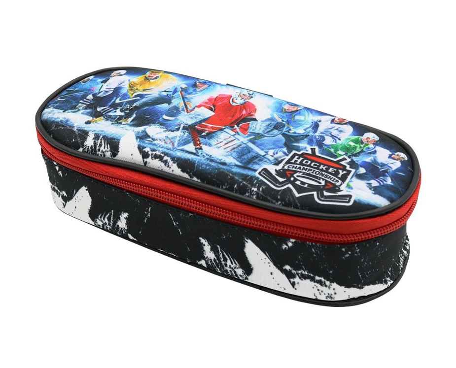 Školní pouzdro - etue s vnitřní klopou Hockey