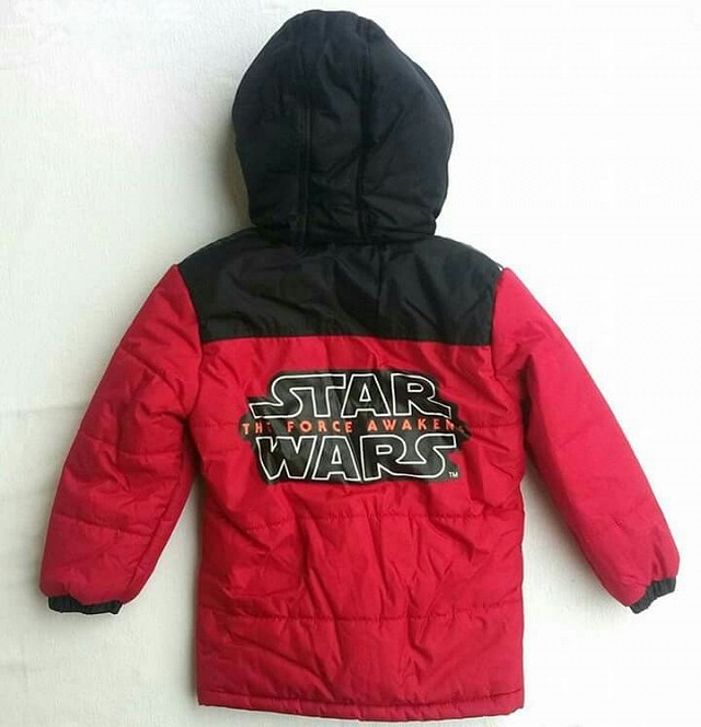Zimní bunda Star Wars červená 98