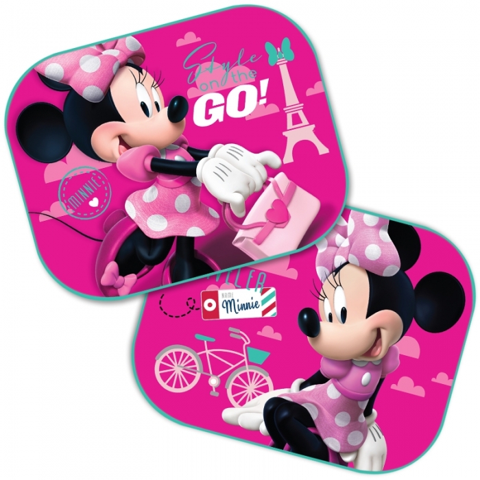 ZVÝHODNĚNÁ AUTOSADA - OCHRANA SEDADLA + STÍNÍTKA DISNEY MINNIE MOUSE