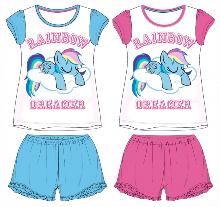 DÍVČÍ LETNÍ PYŽAMO MY LITTLE PONY růžové 98