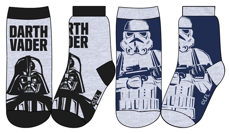 CHLAPECKÉ PONOŽKY STAR WARS modré 27/30