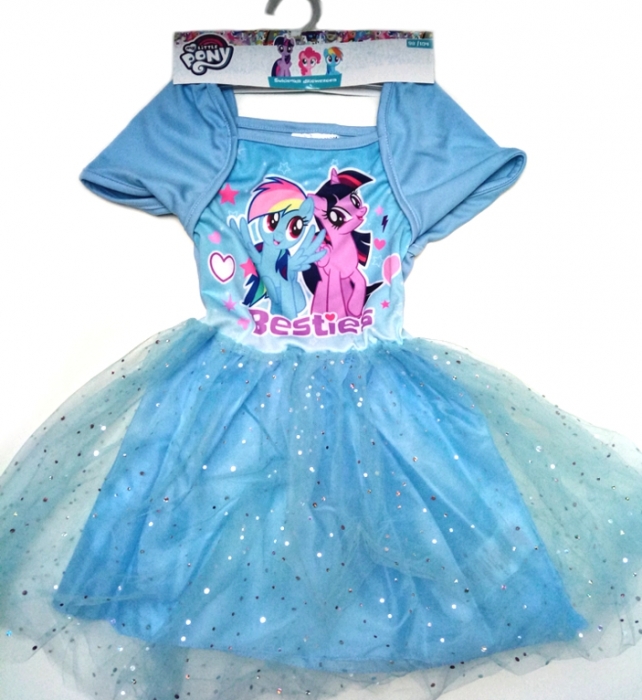 DÍVČÍ ŠATY MY LITTLE PONY modré 98/104