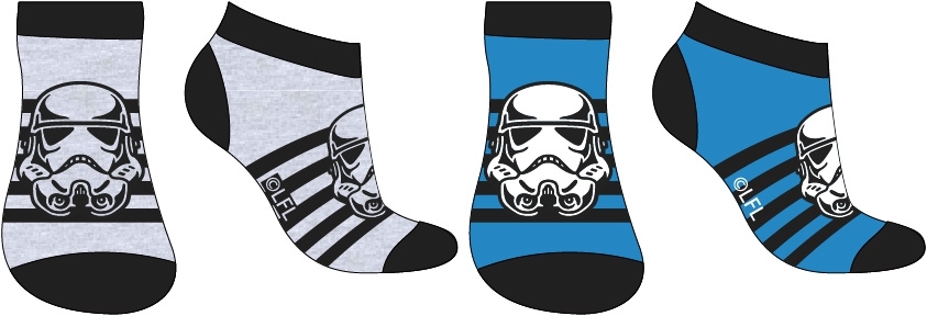 CHLAPECKÉ KOTNÍČKOVÉ PONOŽKY STAR WARS modré 23/26