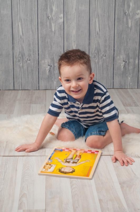 WOODY DŘEVĚNÉ PUZZLE LIDSKÉ TĚLO V ANGLIČTINĚ