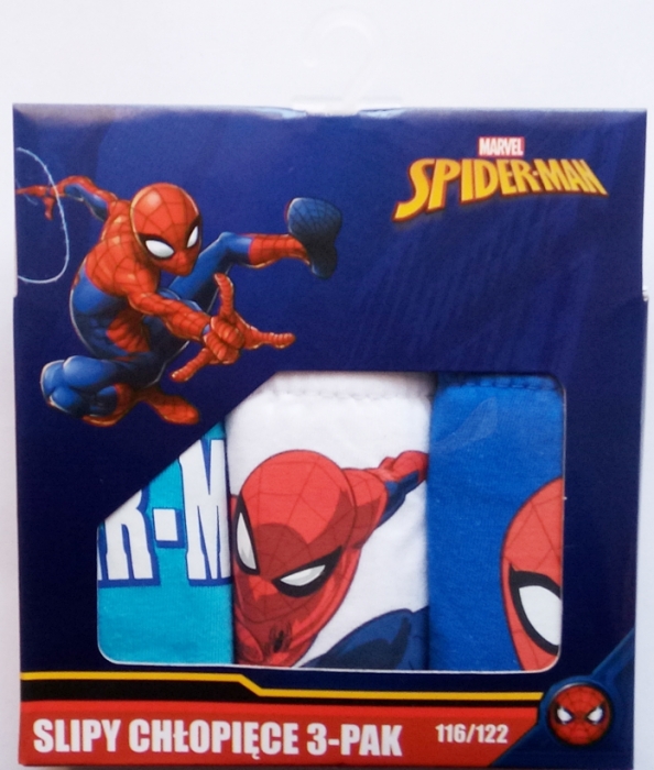 CHLAPECKÉ SLIPY SPIDERMAN SADA 3 KS 116/122