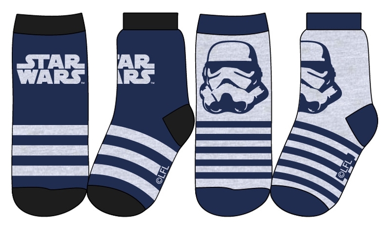 CHLAPECKÉ PONOŽKY STAR WARS modré 23/26