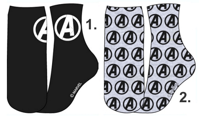 CHLAPECKÉ/PÁNSKÉ PONOŽKY AVENGERS šedé