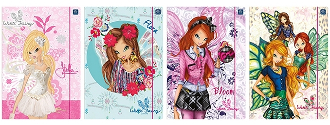 SPISOVÁ SLOŽKA - DESKY NA SEŠITY A4 WINX
