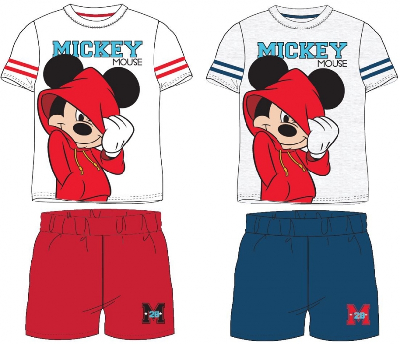 CHLAPECKÉ LETNÍ PYŽAMO MICKEY MOUSE červené 104