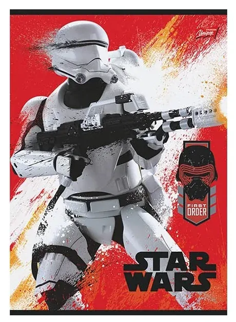 ŠKOLNÍ SEŠIT A5 STAR WARS 32 listů, čtverečkovaný, 3 druhy