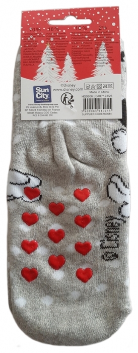 DÍVČÍ PONOŽKY S PROTISKUZEM MINNIE MOUSE šedé 27/30