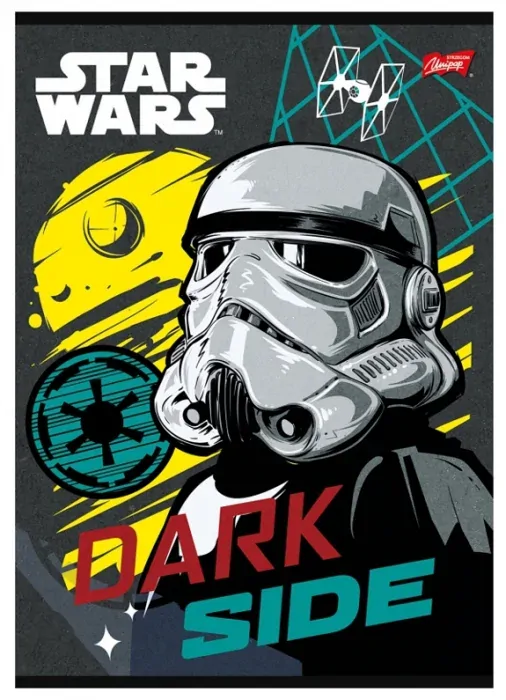 ŠKOLNÍ SEŠIT A5 STAR WARS 16 listů, linkovaný, 4 druhy