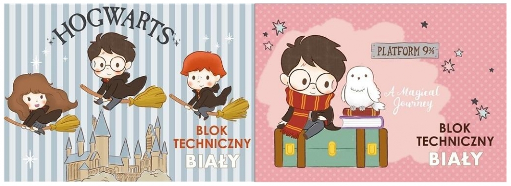 KRESLÍCÍ BLOK A4 HARRY POTTER modrý