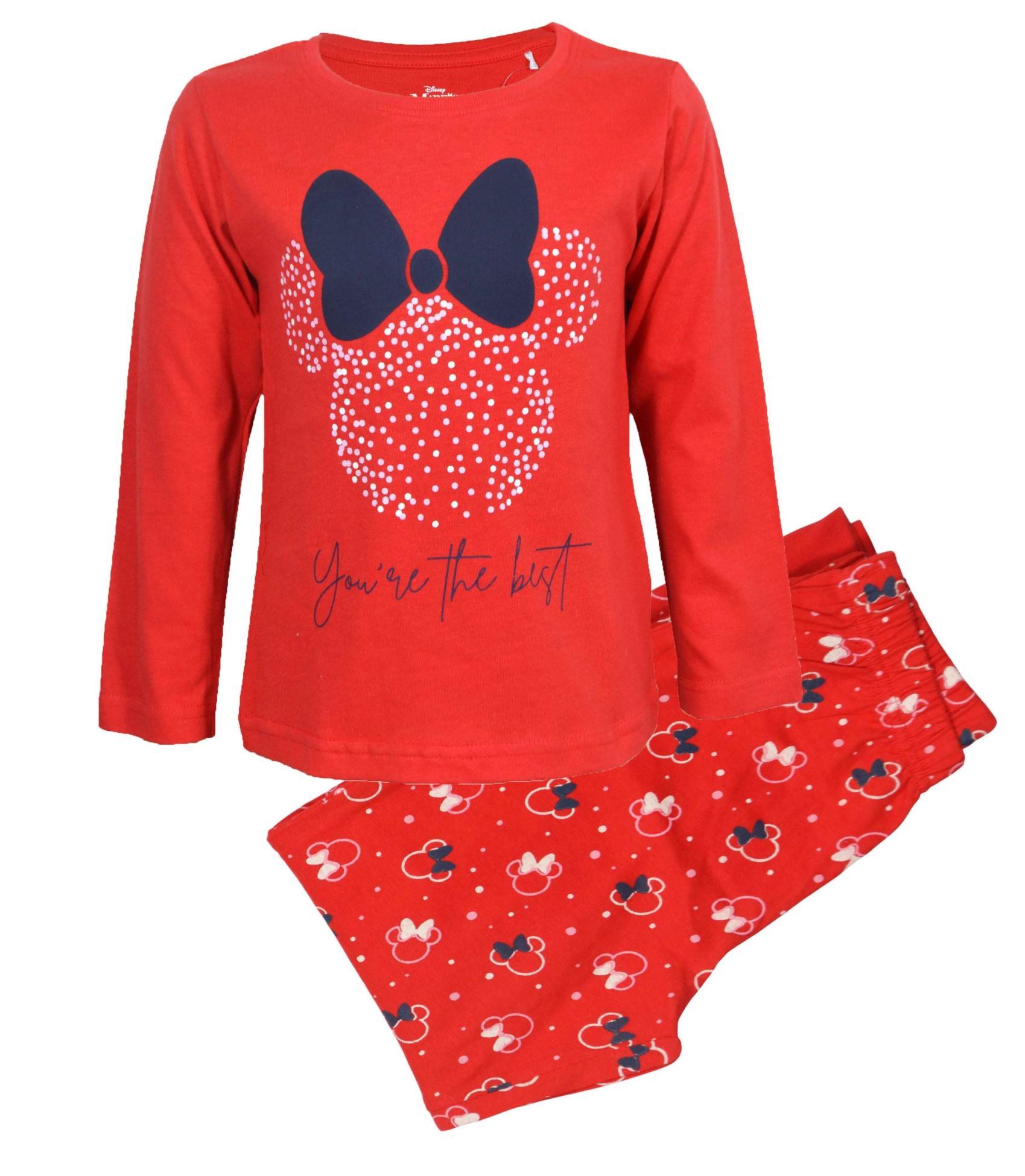 DÍVČÍ PYŽAMO DISNEY MINNIE MOUSE červené