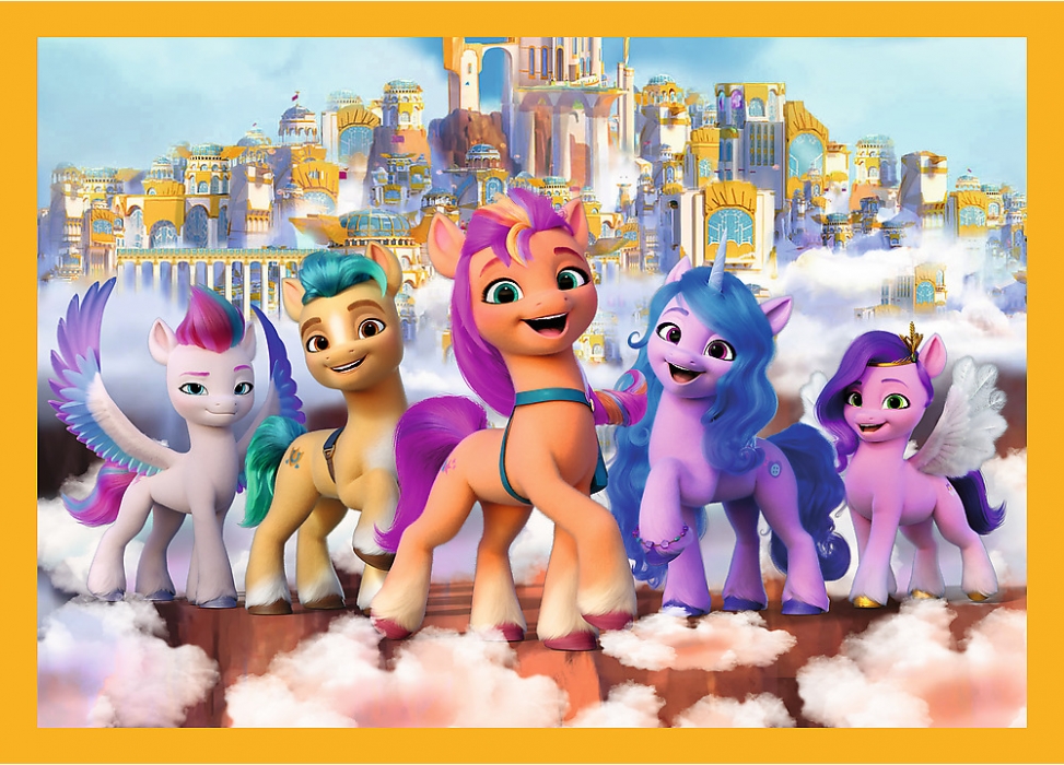 PUZZLE MY LITTLE PONY SEZNAMTE SE S PONÍKY 4 V 1 MIX 35,48,54 A 70 DÍLKŮ