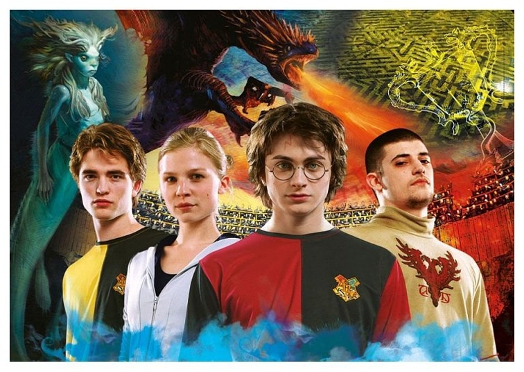 CLEMENTONI PUZZLE HARRY POTTER TURNAJ ČTYŘ KOUZELNICKÝCH ŠKOL 1000 dílků