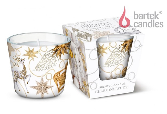 BARTEK SVÍČKA VE SKLE CHARMING WHITE 115g