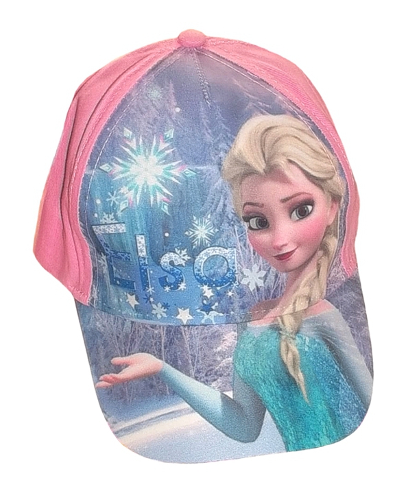 DÍVČÍ LETNÍ KŠILTOVKA DISNEY FROZEN ELSA růžová 52