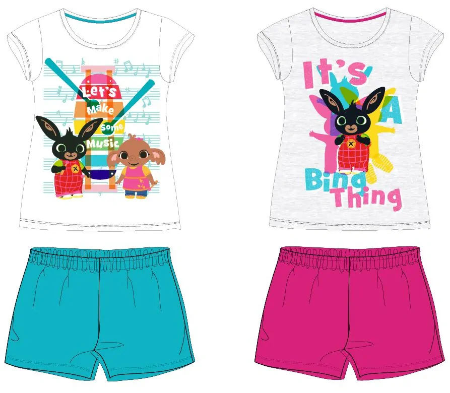 Dívčí letní pyžamo králíček Bing modré