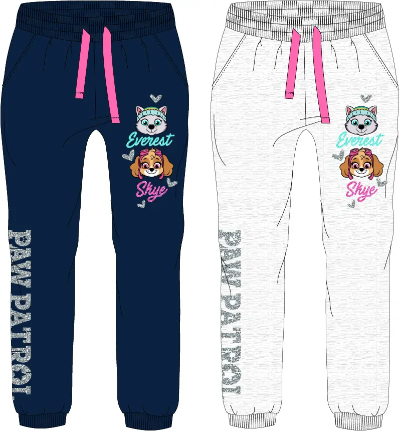 Dívčí tepláky Paw Patrol šedé