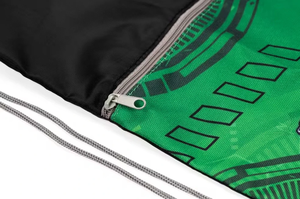 Sáček na přezůvky s přední kapsou na zip motorka Moto Race