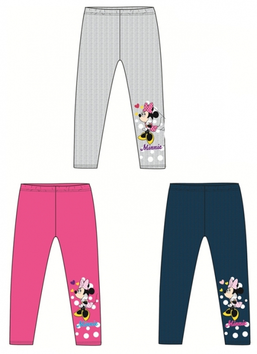 DÍVČÍ LEGÍNY MINNIE MOUSE šedé 98/104