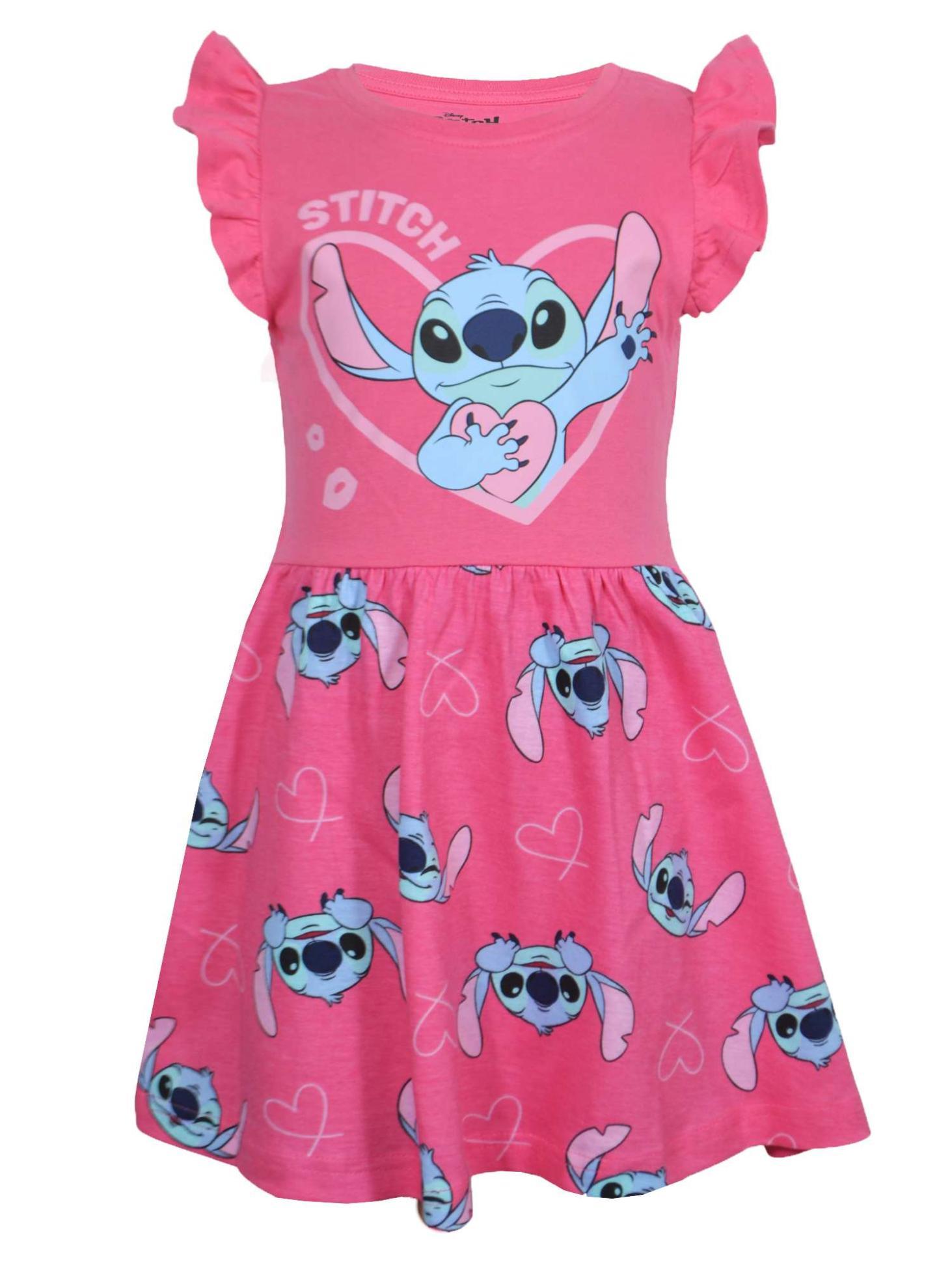 Dívčí šaty Disney Stitch růžové