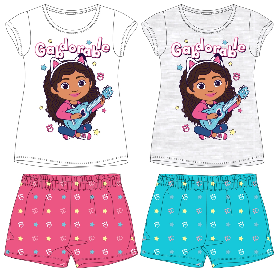 Dívčí letní pyžamo Gabby´s Dollhouse růžové 104