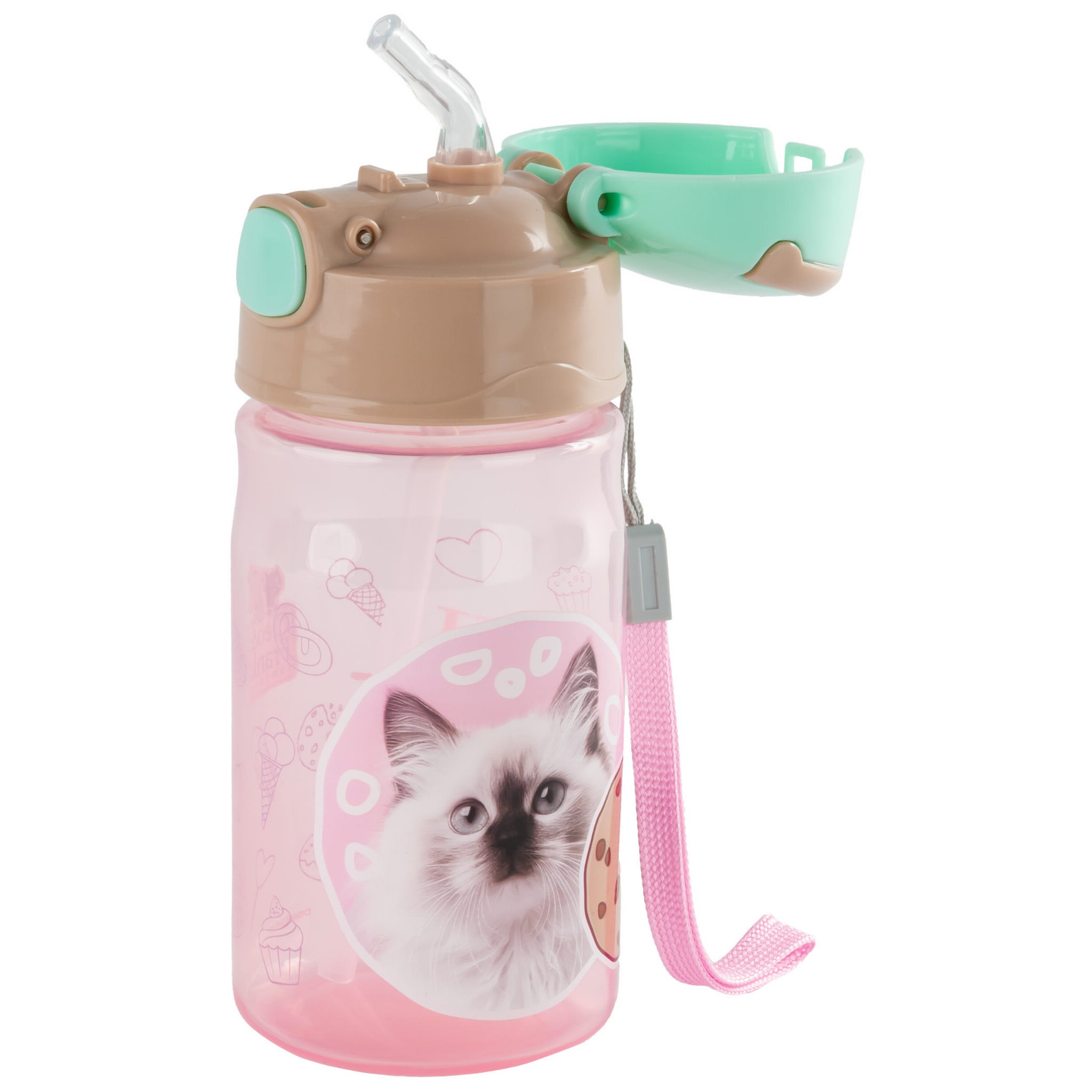 Láhev na pití premium Cleo a Frank kočka 330ml