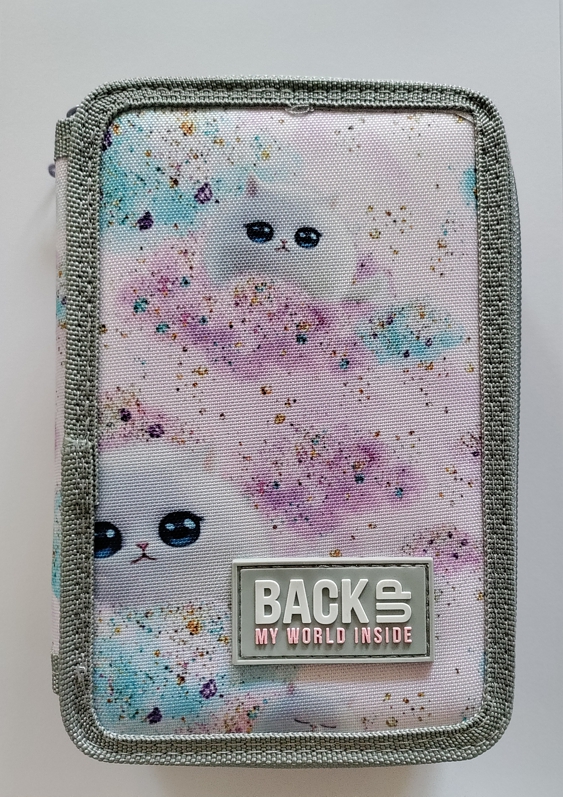 Backup školní třípatrový penál s výbavou Dreamy kočky