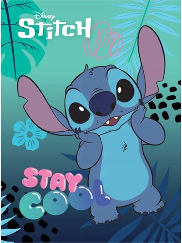 Školní sešit A5 Stitch 32 listů, čtverečkovaný, 4 druhy