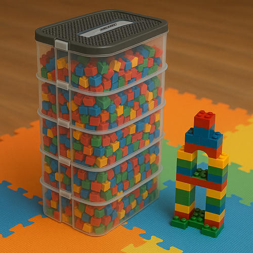 Kruzzel úložný box na hračky, stavebnici 5 pater