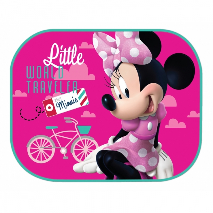 ZVÝHODNĚNÁ AUTOSADA - OCHRANA SEDADLA + STÍNÍTKA DISNEY MINNIE MOUSE