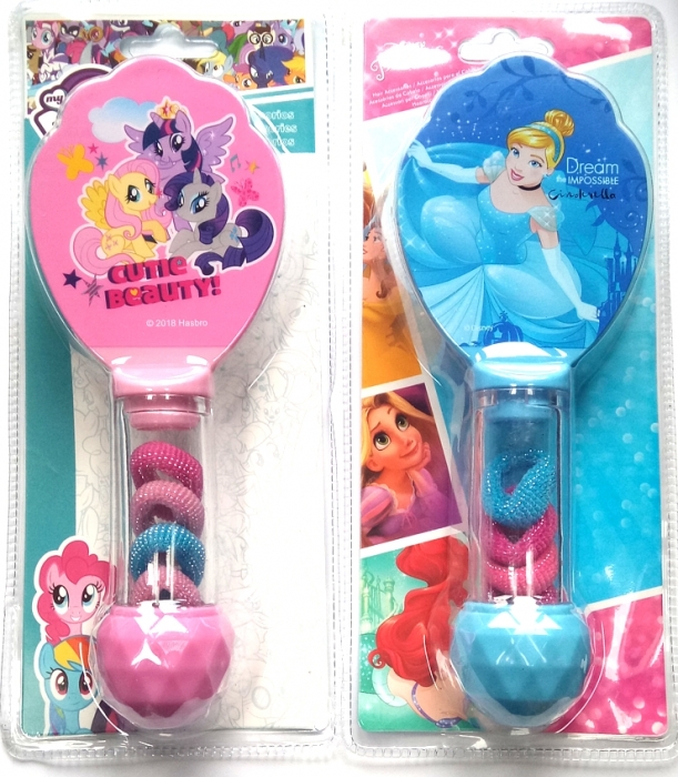 KARTÁČ NA VLASY S GUMIČKAMI DISNEY PRINCEZNA POPELKA