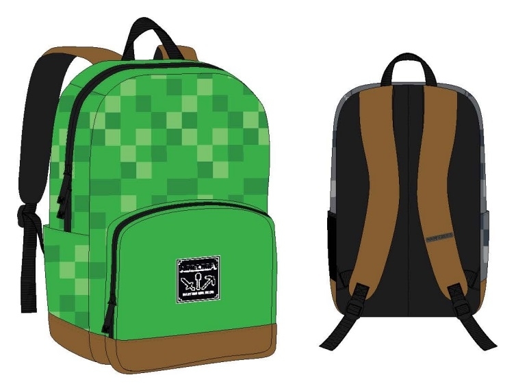 BATOH MINECRAFT ZELENÝ 40cm