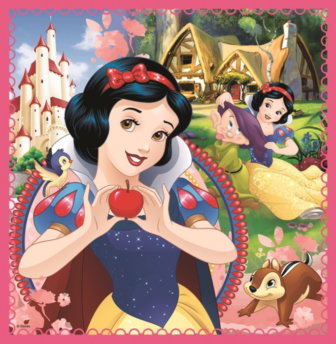 DISNEY PRINCESS KOUZELNÝ SVĚT PUZZLE 3 V 1 MIX 20,36,50 dílků